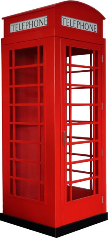 Englische Telefonzelle, K6 Telefonzelle Nachbau, T-Box, London, British, Telephone Box, Schallschutzzelle, Büro, Office Cube, Telefon Box, Mini-Konferenzraum